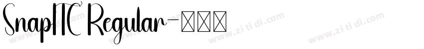 SnapITC Regular字体转换